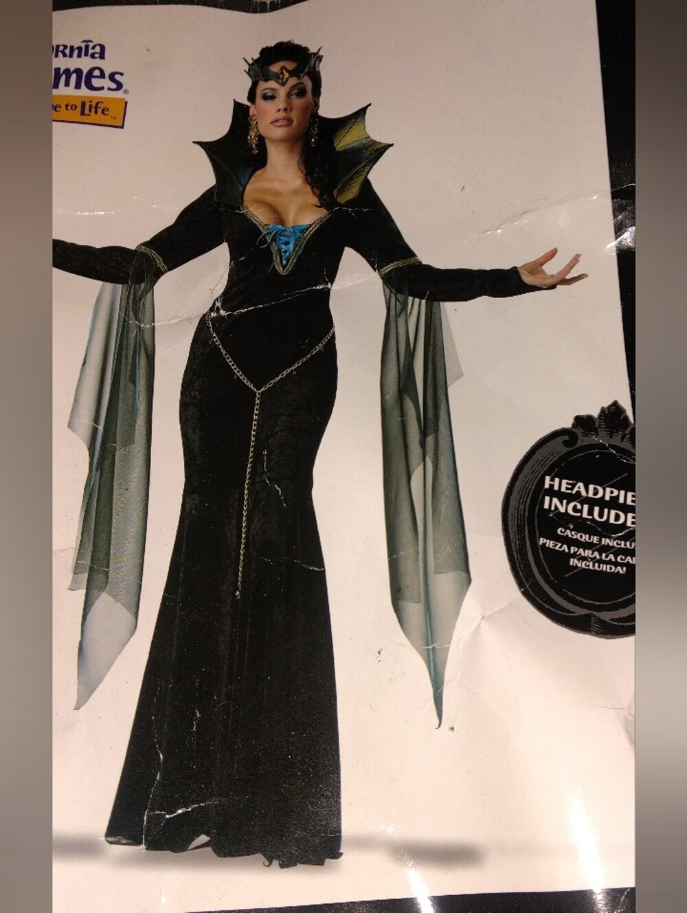 Evil Sorceress Costume Size Large